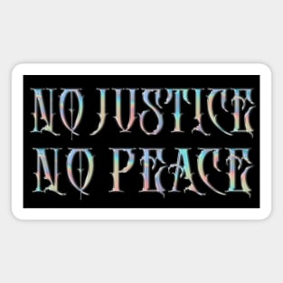 No Justice, No Peace! Original Retro Design #2 Magnet